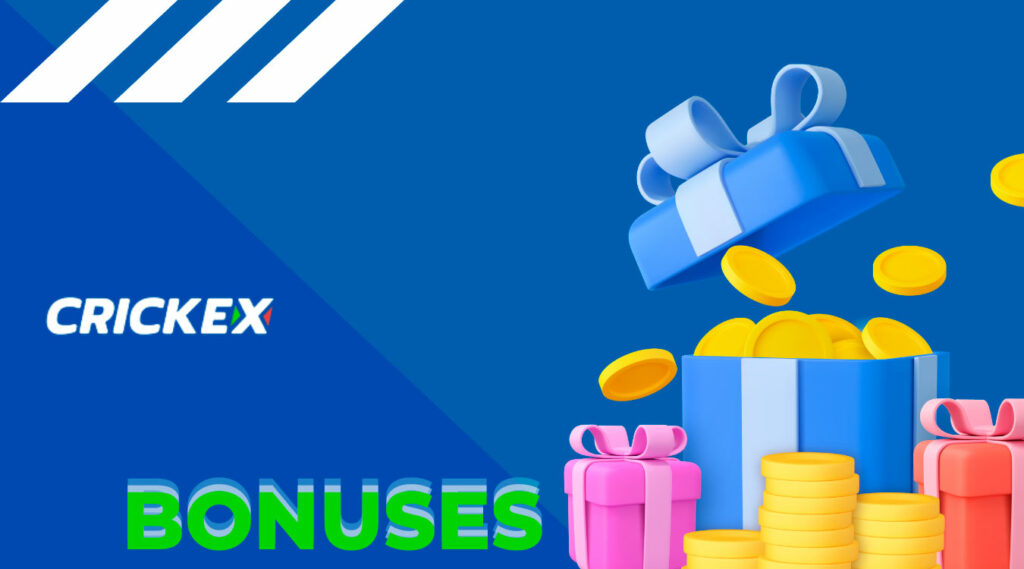 On the Crickex website you will be able to claim all the bonuses of 2022